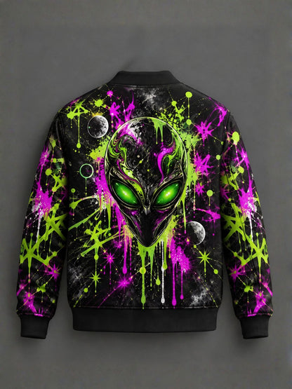 Alien Splash Bomber Jacket