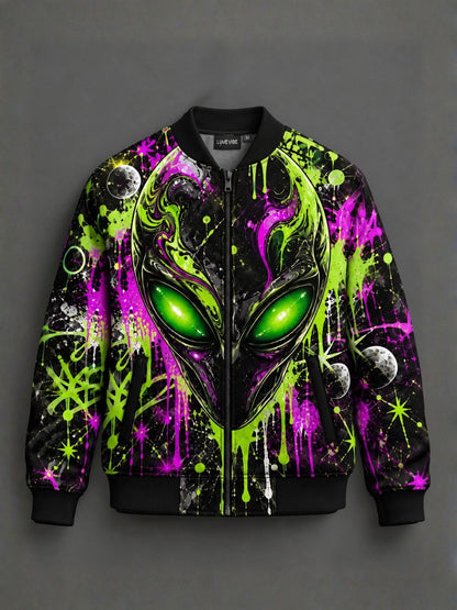 Alien Splash Bomber Jacket