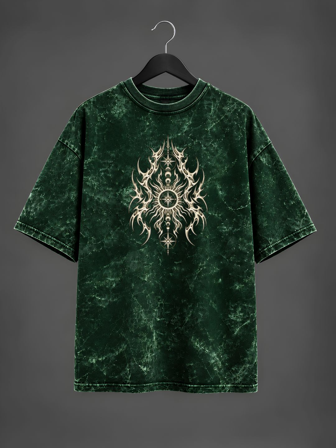 Astral Rune Acid Wash Oversized T-Shirt