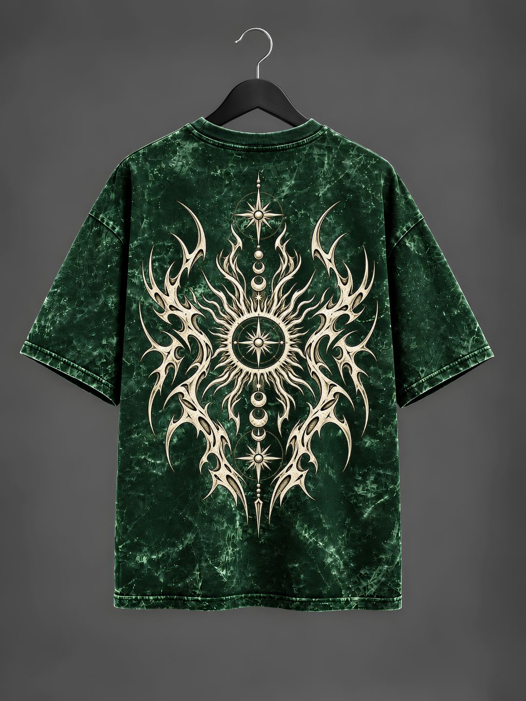 Astral Rune Acid Wash Oversized T-Shirt