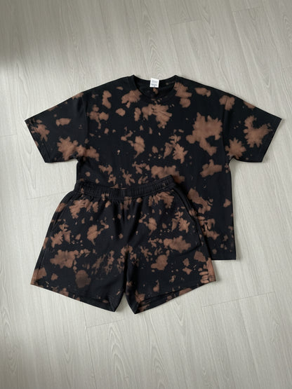Brown Black Tie-Dye Co-ord Set