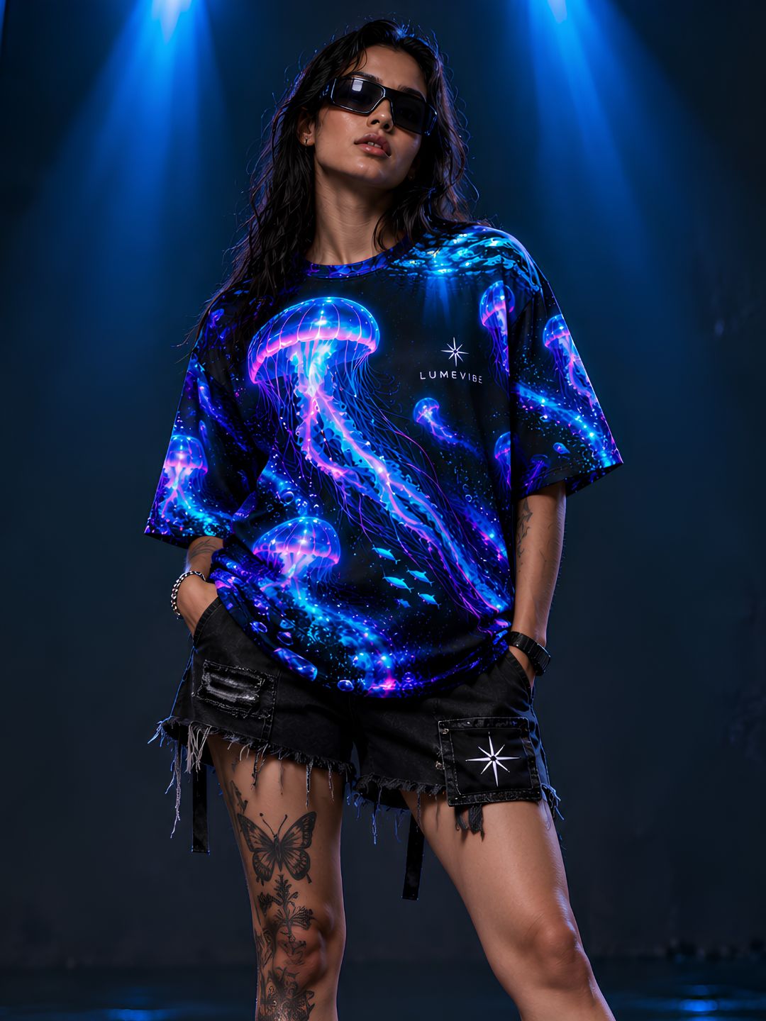 Biolume Jellyfish Oversized T-Shirt