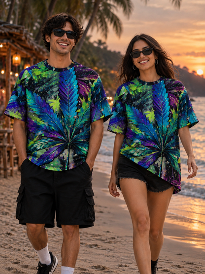 Tropical Vibes Oversized Tee