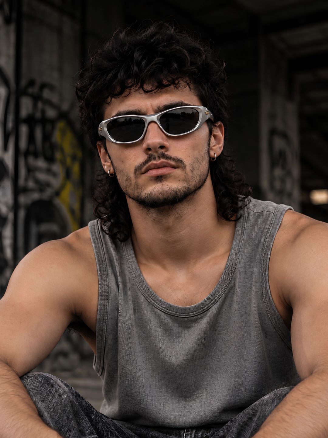 Chrome Rush Wraparound Sunglasses | Silver