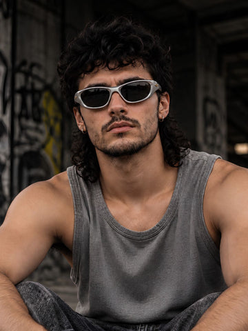 Chrome Rush Wraparound Sunglasses | Silver