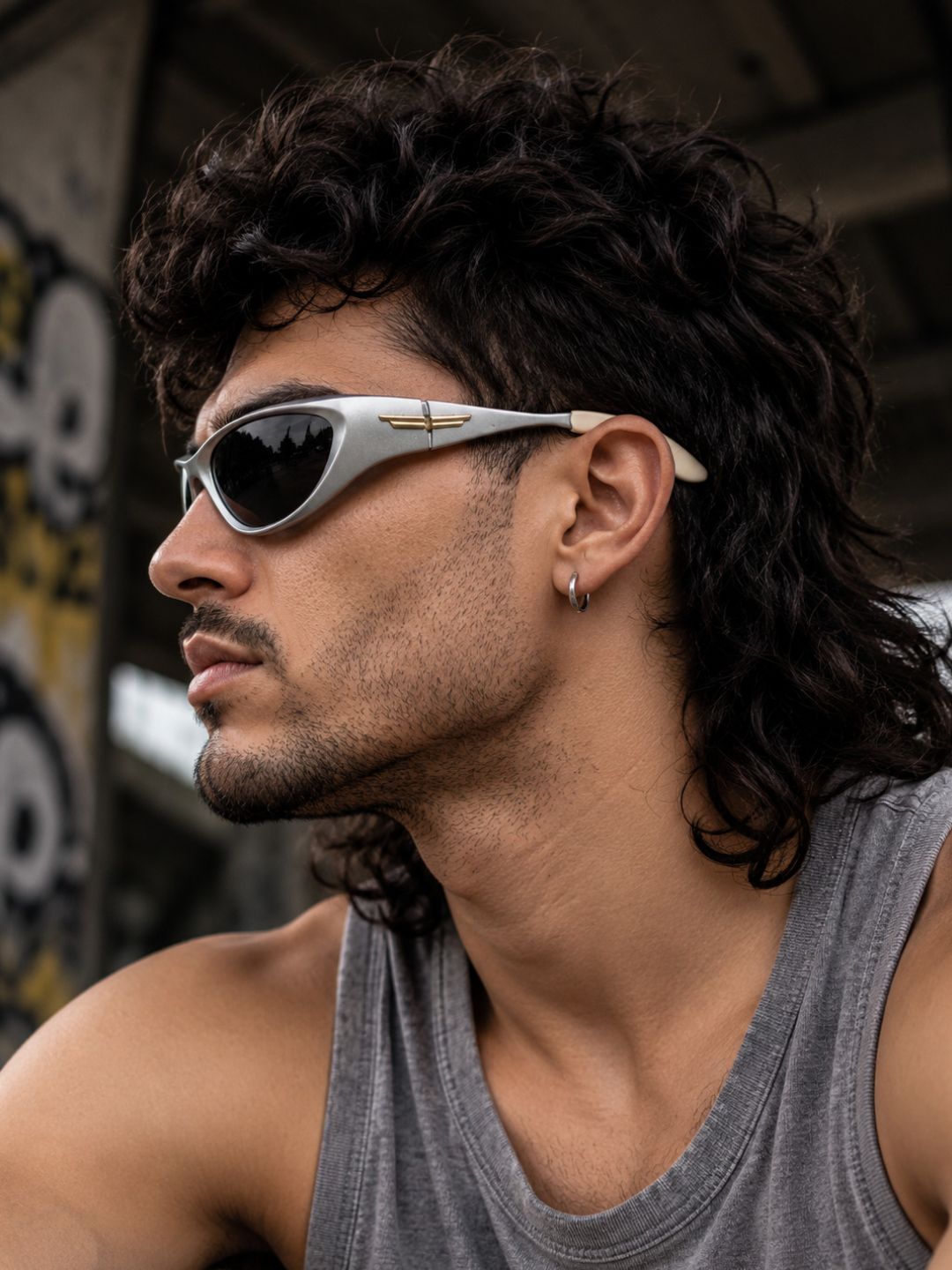 Chrome Rush Wraparound Sunglasses | Silver
