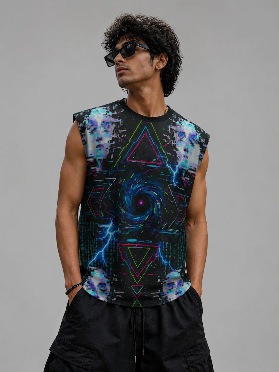 Circuit Flow Sleeveless Tee
