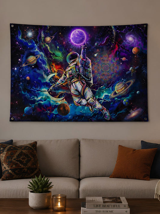 Cosmic Astronaut Space Tapestry