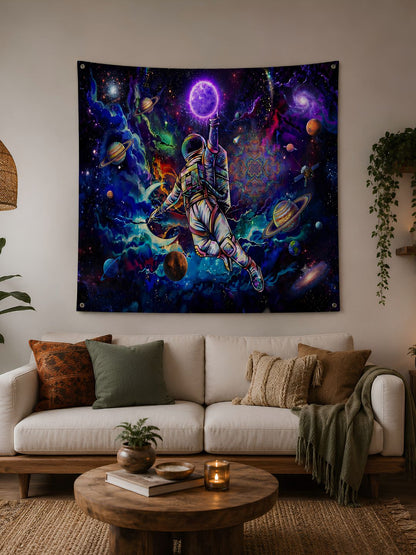 Cosmic Astronaut Space Tapestry