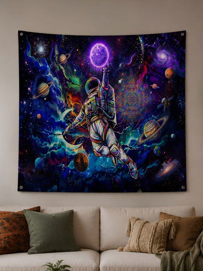 Cosmic Astronaut Space Tapestry