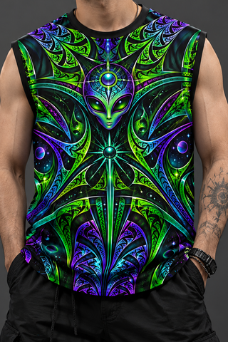 Alien Mandala RGB Glow Sleeveless