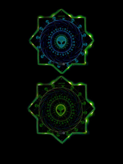 Alien Dual-Sided Dapo – UV Reactive | LED & Pro Glowstar Variants