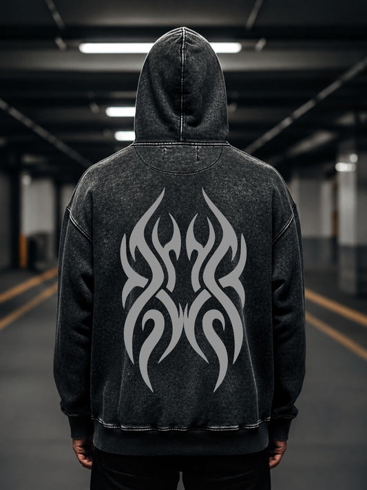 Dark Matter Acid-Wash Hoodie