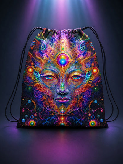 Dreamscape Digital Print Drawstring Bag