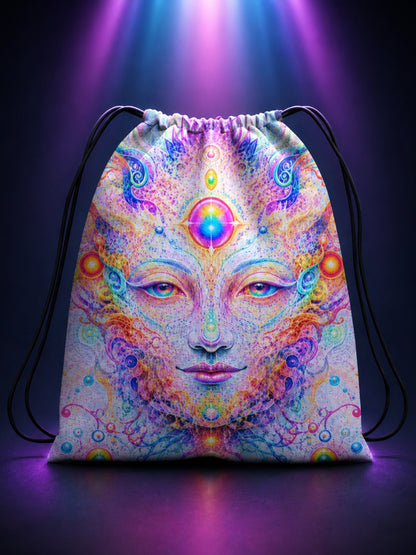 Dreamscape Digital Print Drawstring Bag