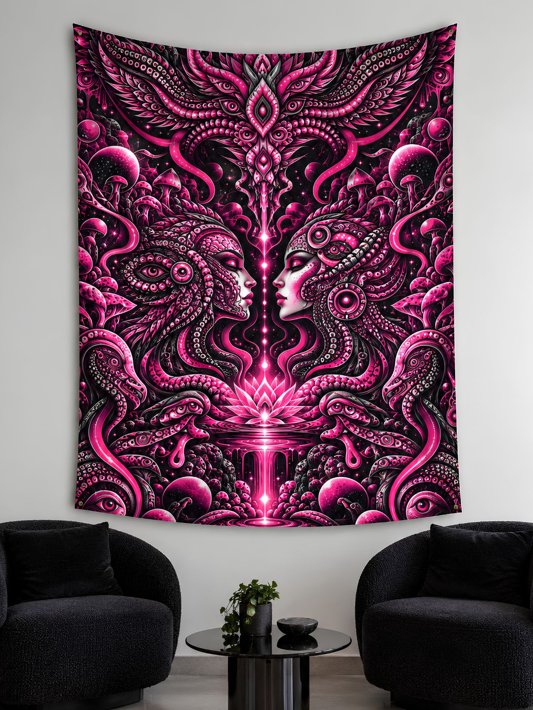 Eclipse Oracle Psychedelic Wall Tapestry