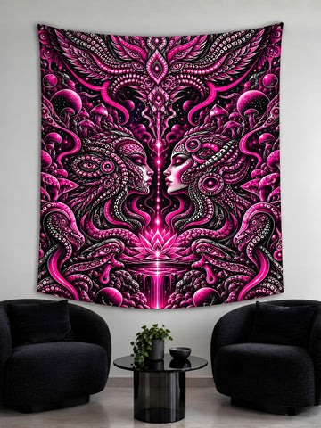 Eclipse Oracle Psychedelic Wall Tapestry