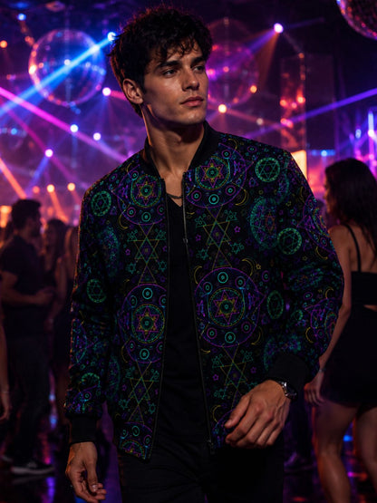 Electric Mandala Bomber Jacket
