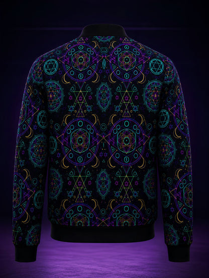 Electric Mandala Bomber Jacket