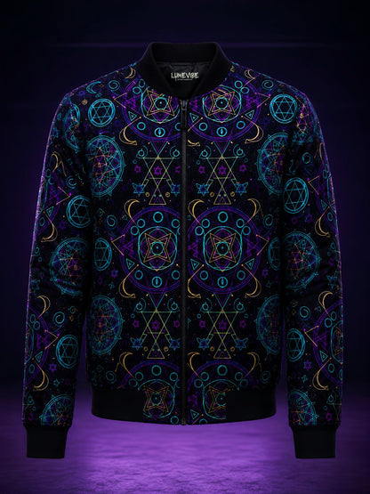 Electric Mandala Bomber Jacket