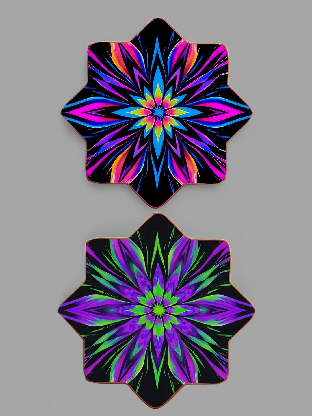 Floral Dual-Sided Dapo | UV Reactive & LED Options