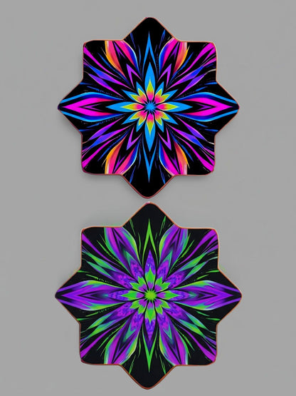 Floral Dual-Sided Dapo | UV Reactive & LED Options
