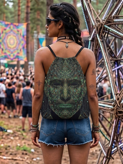 Fractal Vision Drawstring Bag