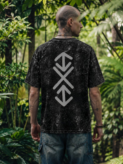 Frequency Fade Acid Wash Oversized T-Shirt