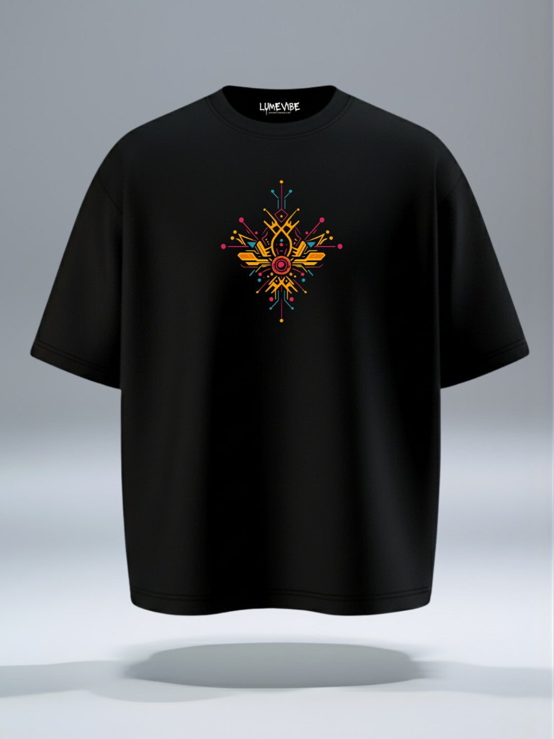 Geometric Glow Oversized T-Shirt