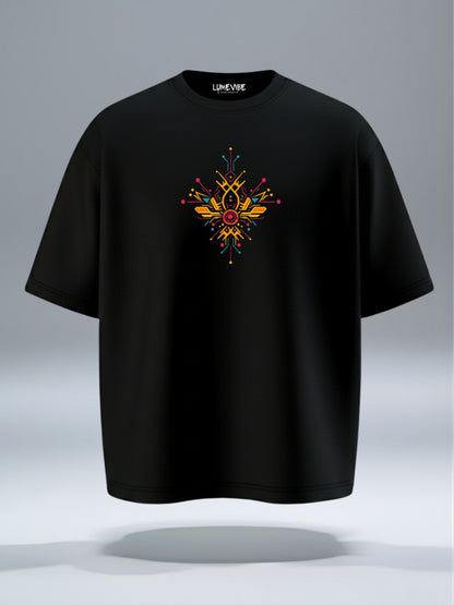 Geometric Glow Oversized T-Shirt