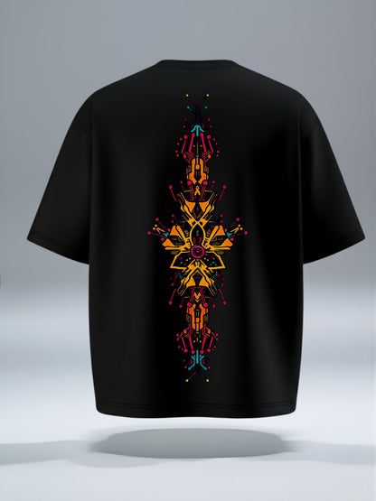 Geometric Glow Oversized T-Shirt