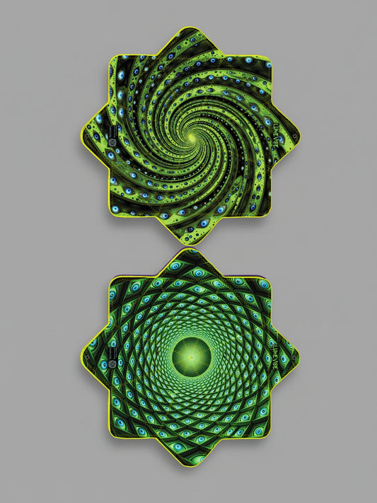 Spiral Eye Dual-Sided Dapo | UV Reactive & LED Variants