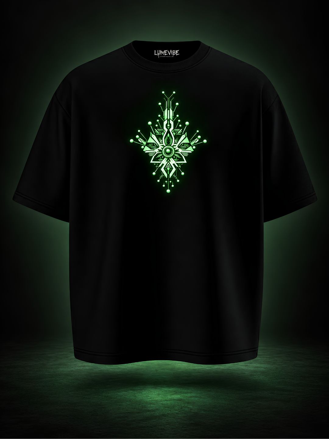 Geometric Glow Oversized T-Shirt