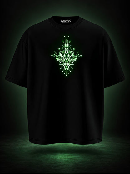 Geometric Glow Oversized T-Shirt