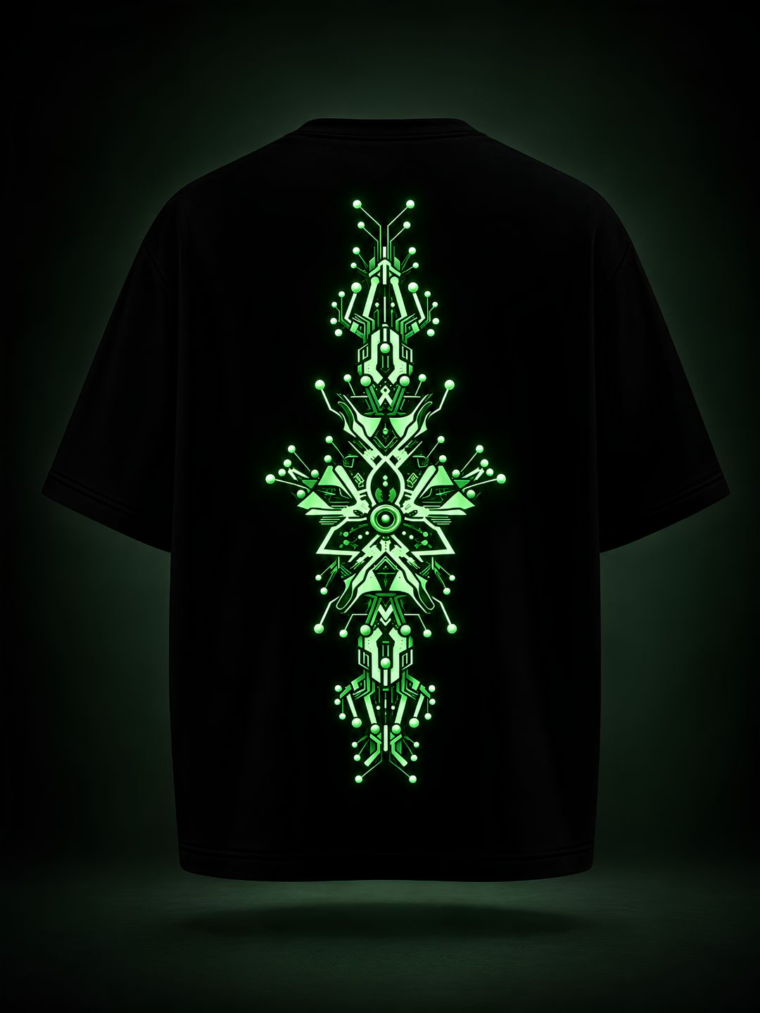 Geometric Glow Oversized T-Shirt