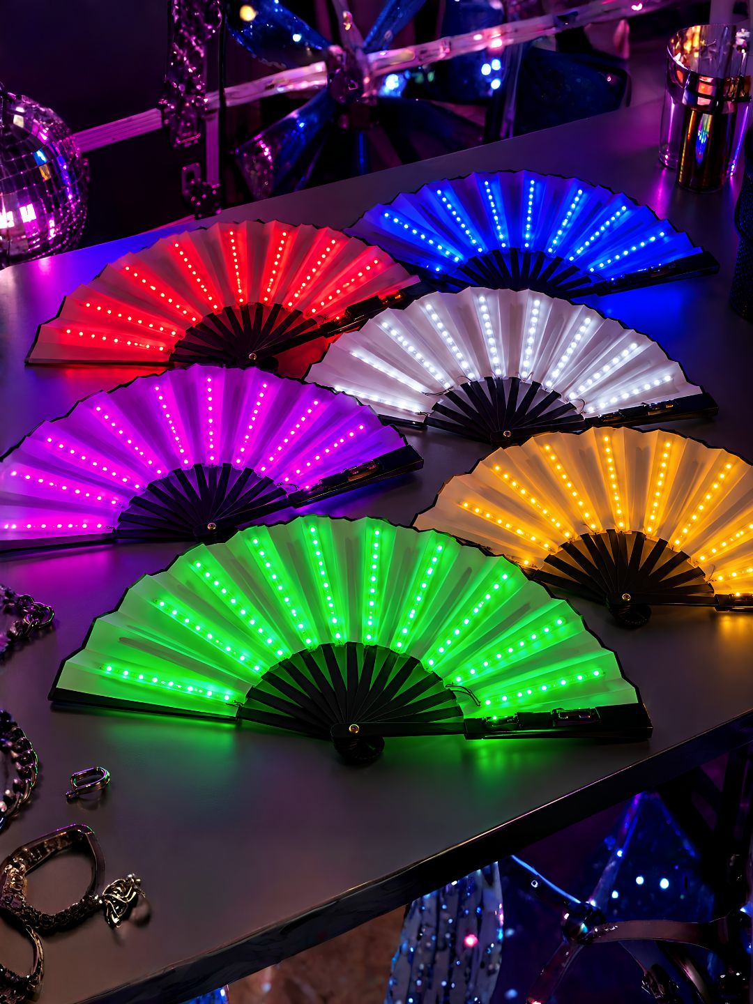 GlowFlex LED Hand Fan