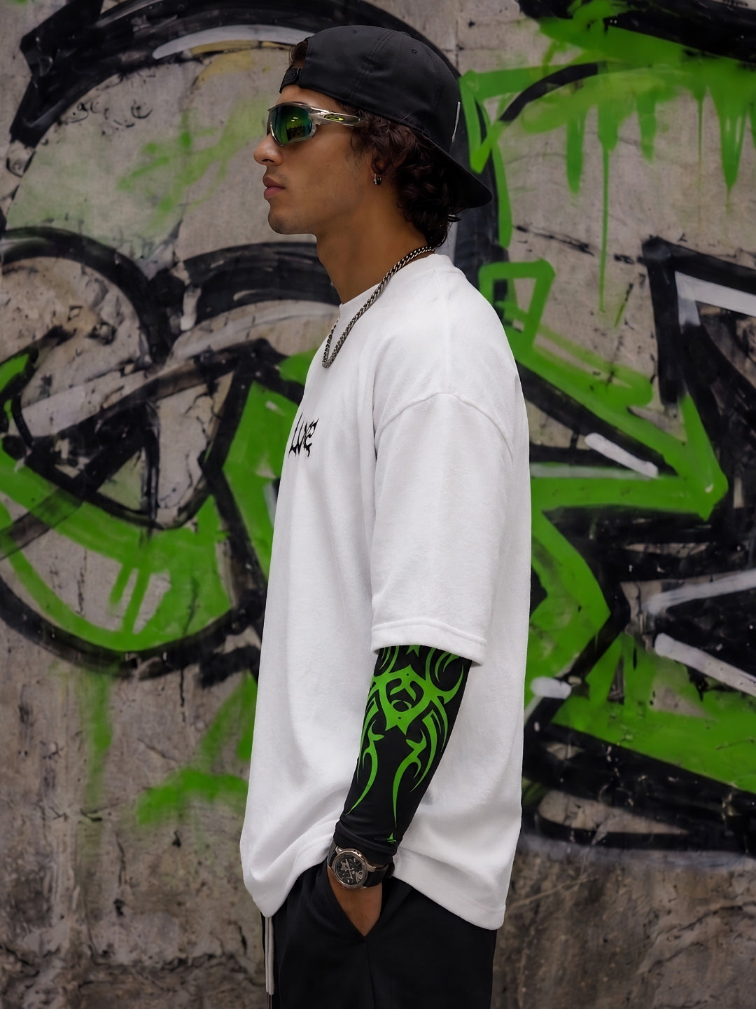 Cyber-Flow Premium Terry Boxy Tee & Sleeves