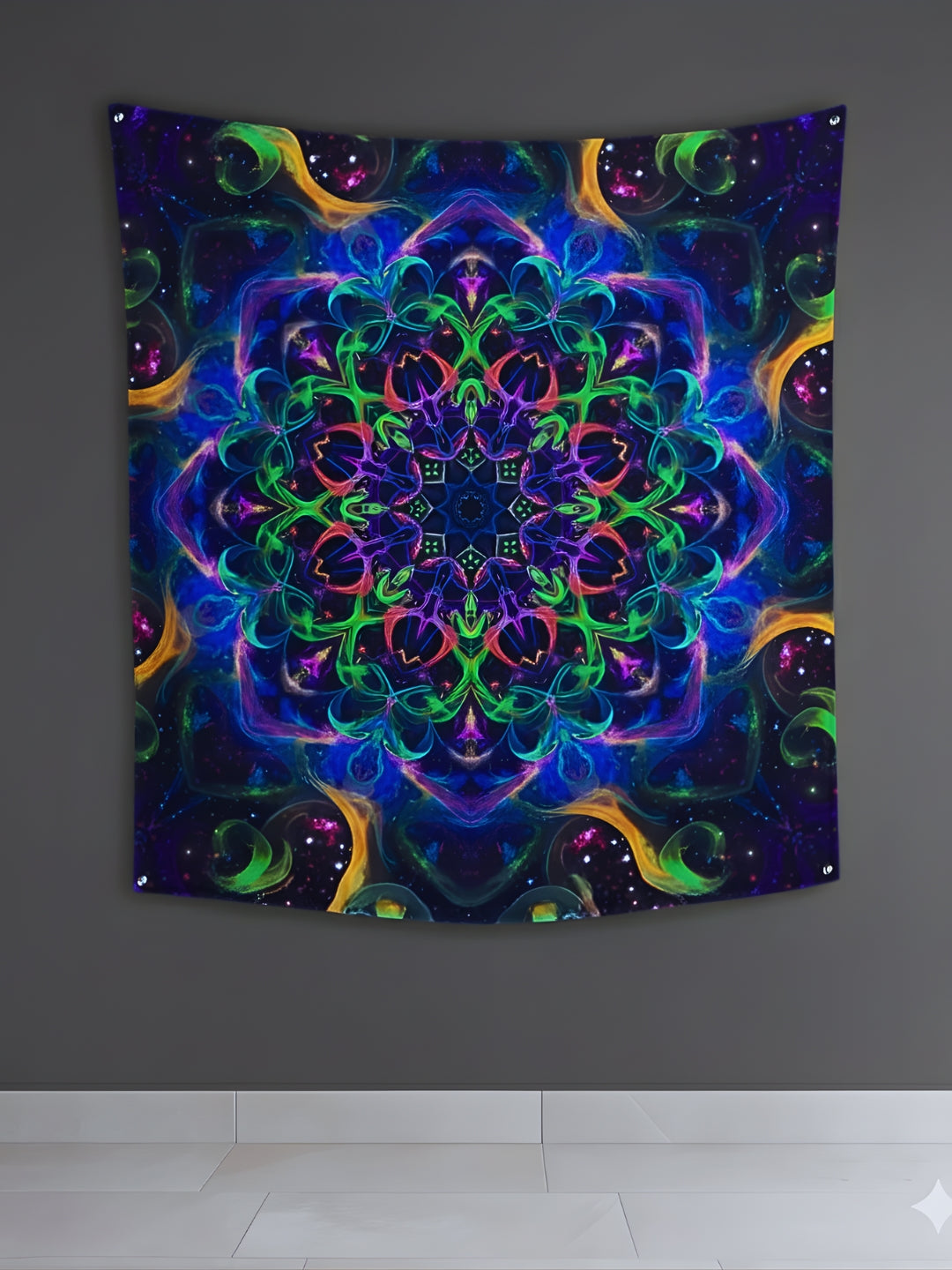 Infinite Bloom Mandala Tapestry