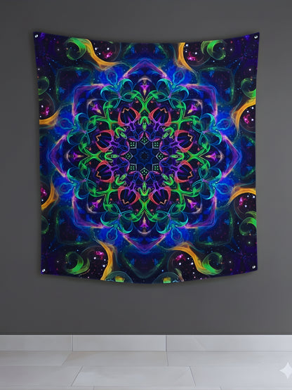 Infinite Bloom Mandala Tapestry