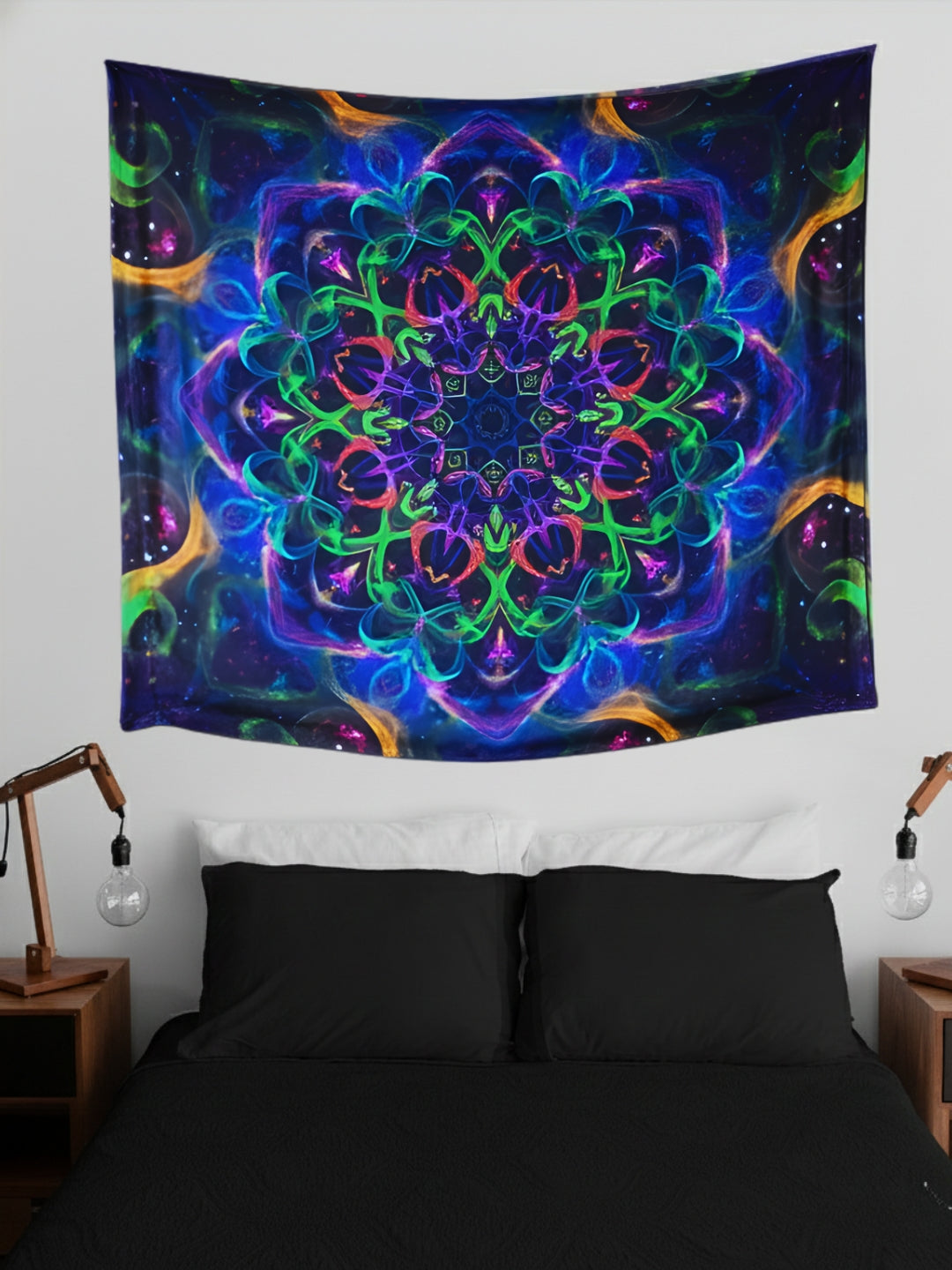 Infinite Bloom Mandala Tapestry