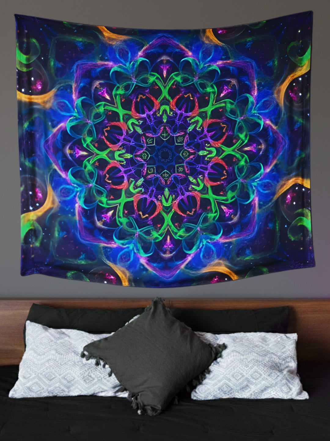 Infinite Bloom Mandala Tapestry