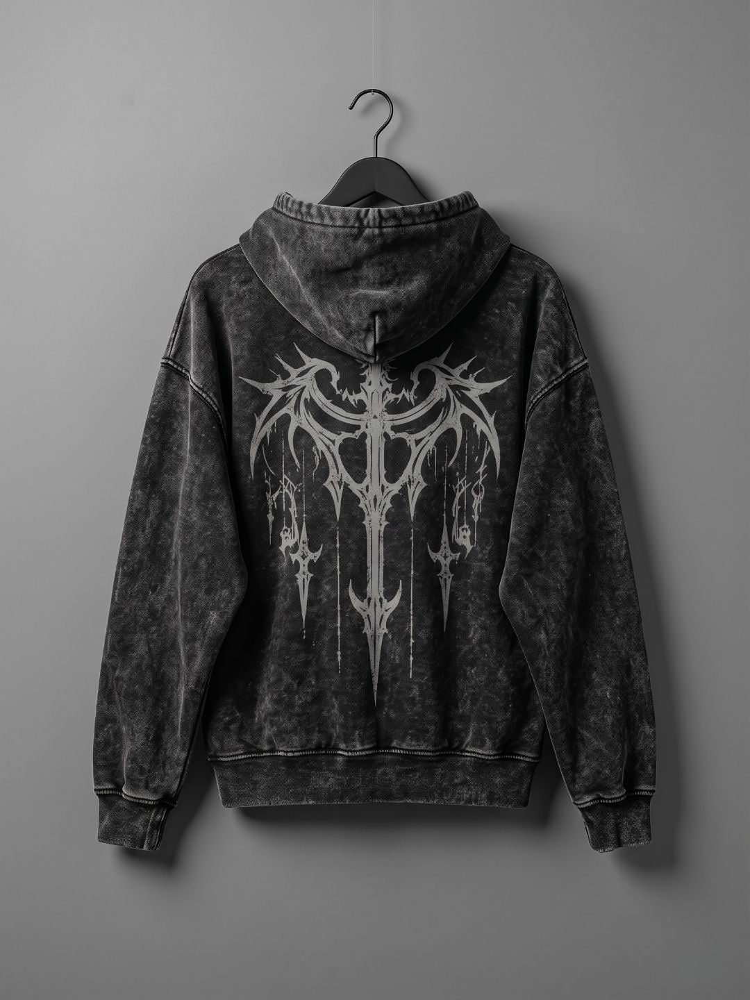 Lunar Trace Acid Wash Hoodie