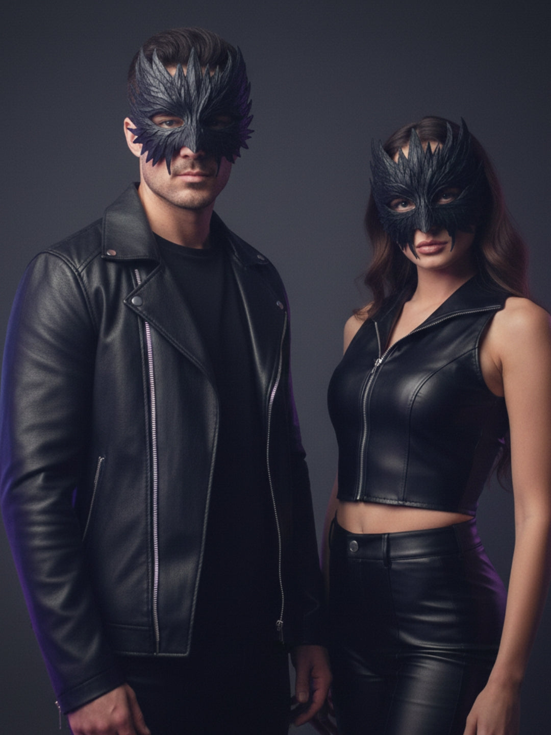 AERIS SHADOW – Black Sculpted 3D Mask