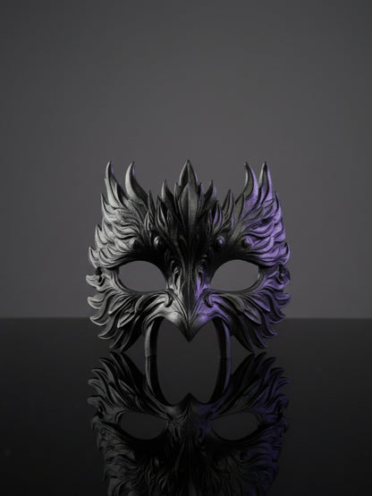 AERIS SHADOW – Black Sculpted 3D Mask