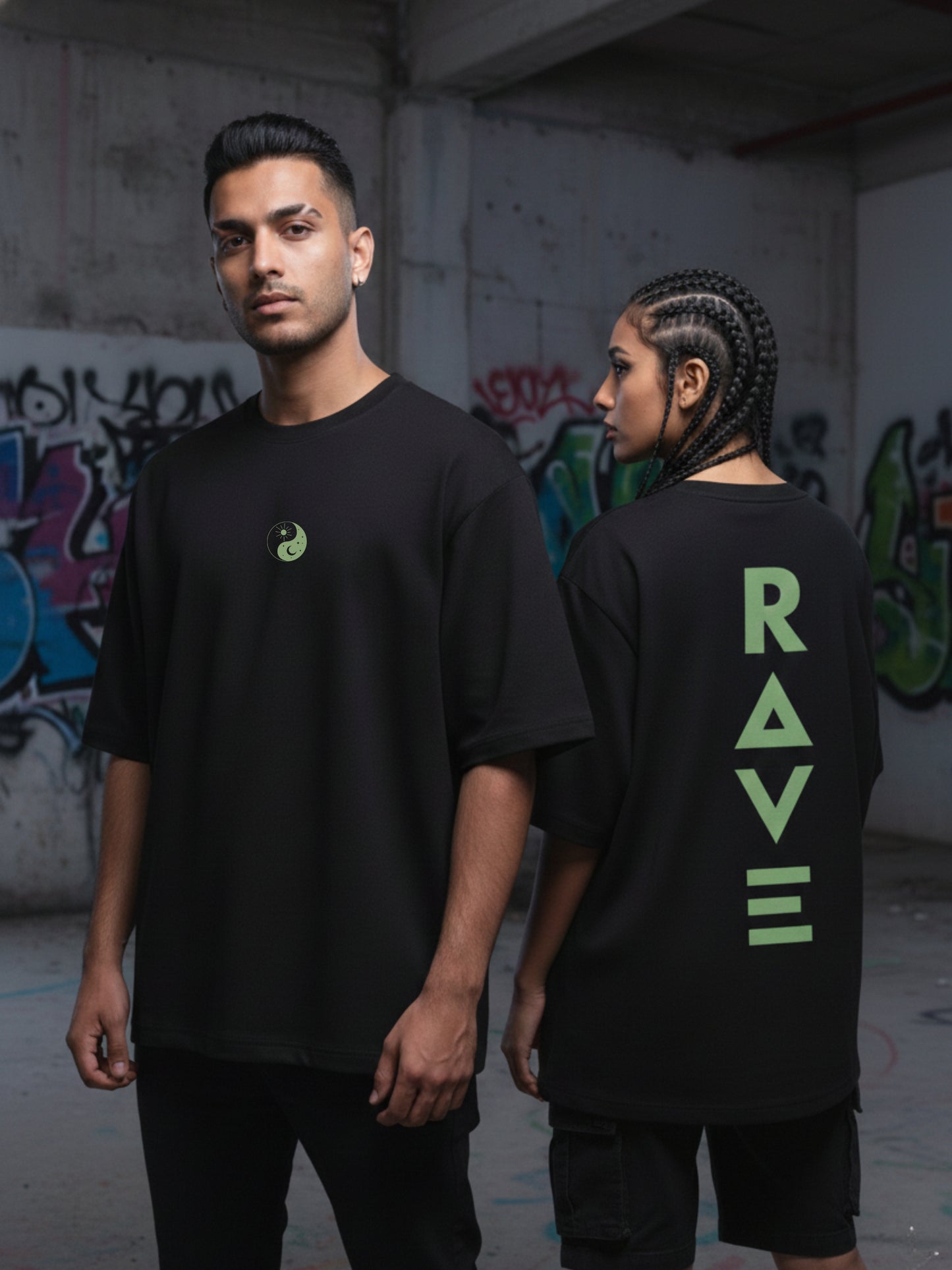 Midnight Rave Oversized T-shirt