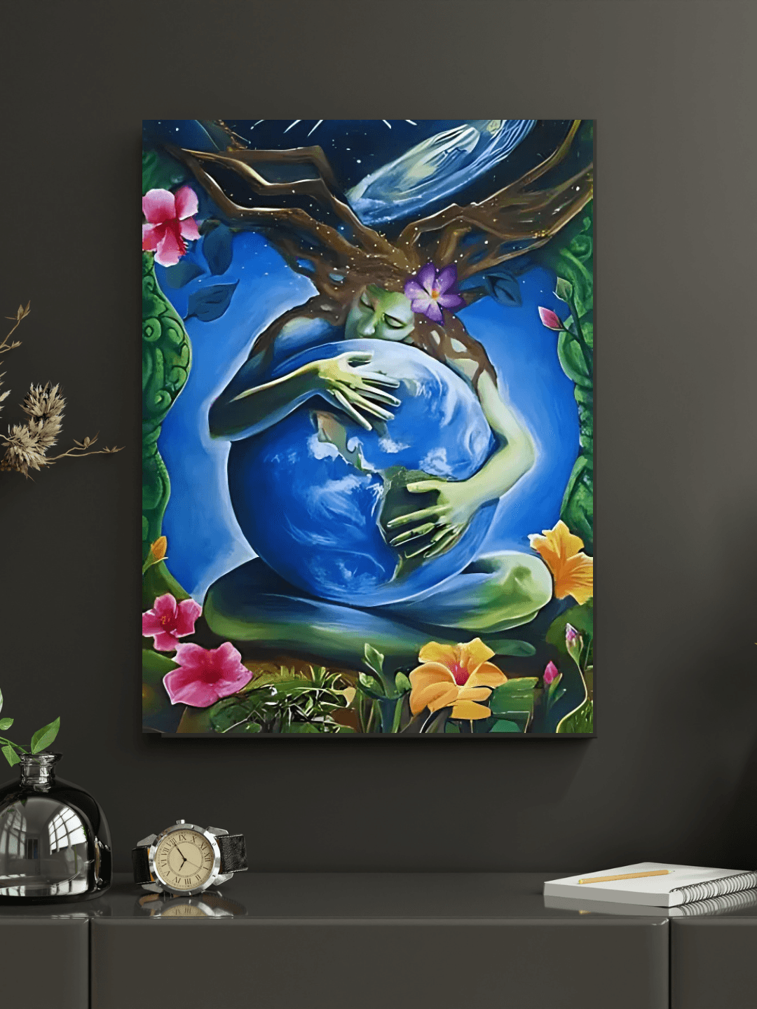 Mother Earth  Framed Canvas Art