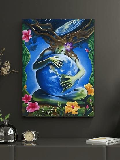 Mother Earth  Framed Canvas Art