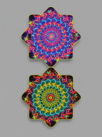 Neon Splash Dual-Sided Glow Dapo| UV Reactive & LED Variants