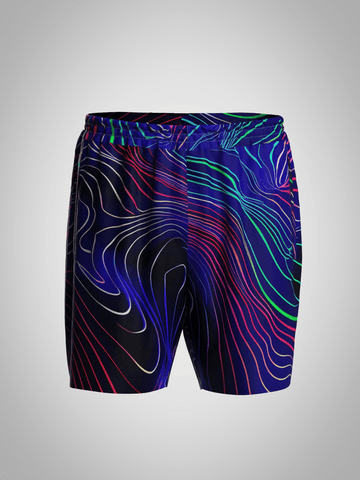Neon Waves Unisex Shorts