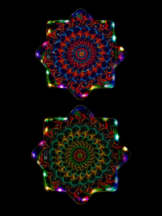 Neon Splash Dual-Sided Glow Dapo| UV Reactive & LED Variants